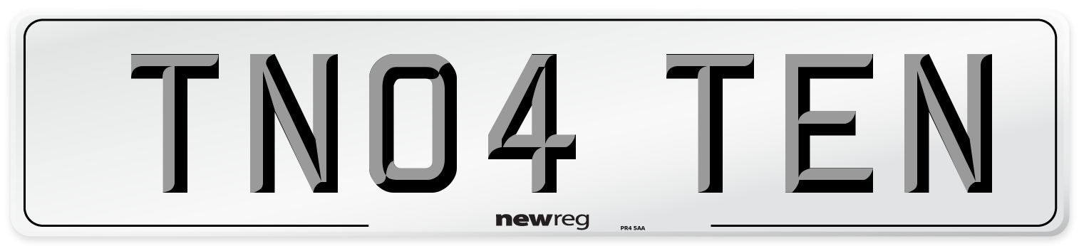 TN04 TEN Number Plate from New Reg